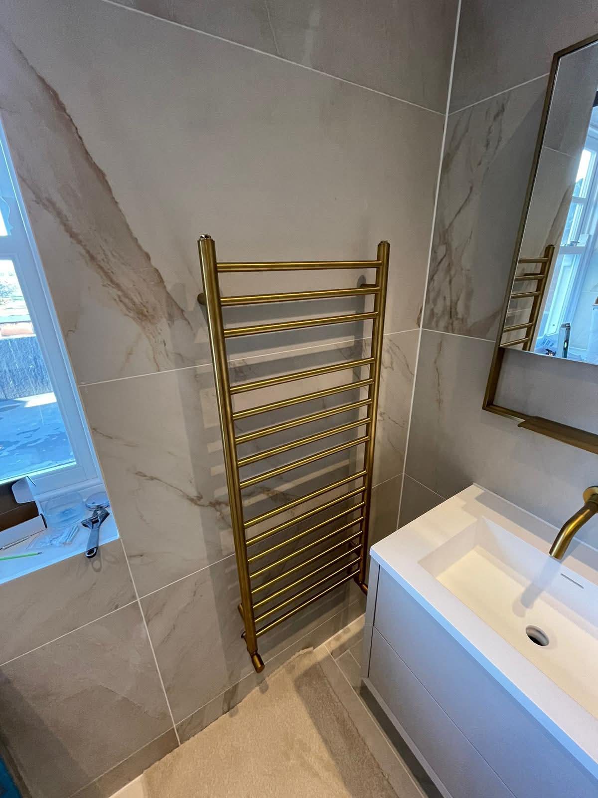 Completed bathroom installation by SP Heating