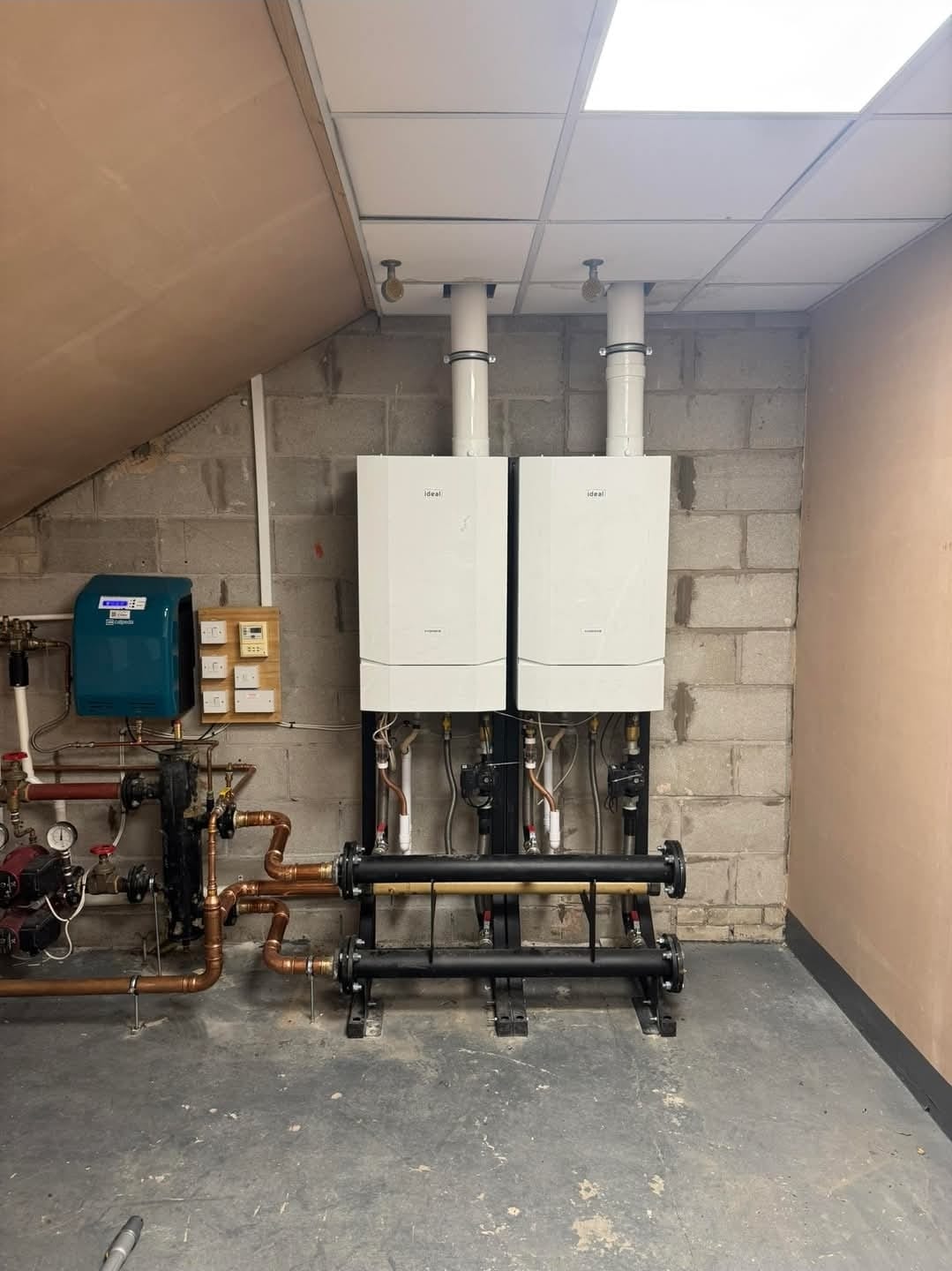 Commercial boiler installation